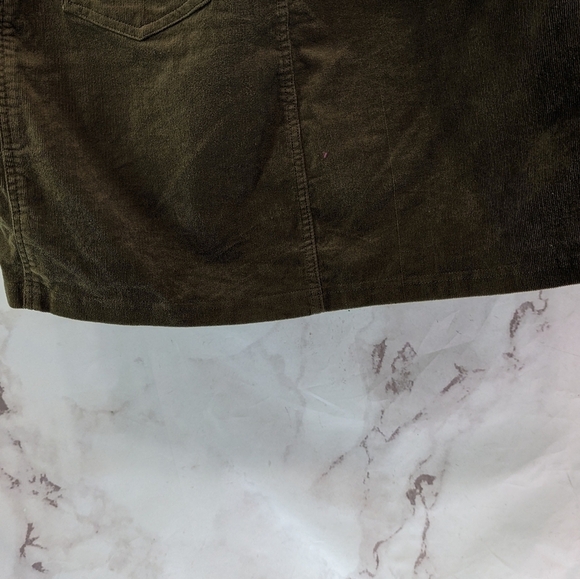 Kuhl Skirt Womens 10 Medium Army Olive Green Strova Mini Short Corduroy 6380 - Picture 7 of 9